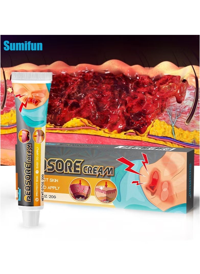 Sumifun Bedsore cream,Pressure Sore Relief Healing Cream for Bed Sores Treatment, Ulcers, Pressure Sores, Wound Healing, Chafed Skin and Hard-to-Heal Skin Sores 20g - Image 2